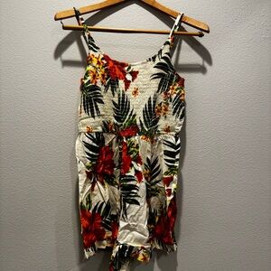 Derek Heart Floral Jumpsuit